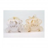 Marturie De Nunta Cutie Carton Caleasca 50/Set