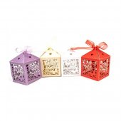 Marturie De Nunta Si Botez Cutie Carton Cu Fluturi 50/set