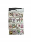 Mini Felicitari Cu Trandafiri Si Sclipici 128/Set