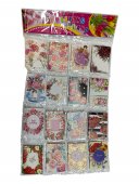 Minifelicitari Flori Cu Auriu 120/Set