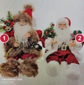 Mos Craciun decorativ asezat 60 cm