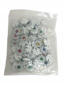 Nasturi Decorativi Floare Alba Lemn