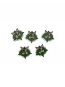 Nasturi Lemn Craciun Coronita Brad 100/Set