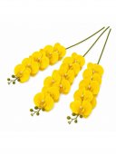 Orhidee artificiala 15 flori 54 Galben