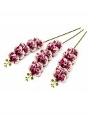 Orhidee artificiala 15 flori 83 Alb-Fuxia