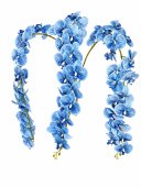 Orhidee artificiala 21 flori 79 Bleu