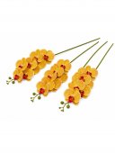 Orhidee artificiala 9 flori 14 Galben-Portocaliu