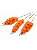 Orhidee artificiala 9 flori 24 Portocaliu