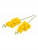 Orhidee artificiala 9 flori 54 Galben