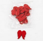 Ornament Craciun Aripi Inger Lemn 10/set