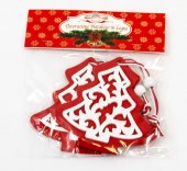 Ornament Craciun Brad Lemn 2/set