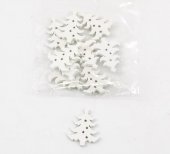 Ornament Craciun Bradut Lemn 10/set