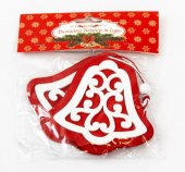 Ornament Craciun Clopotel Lemn 2/set