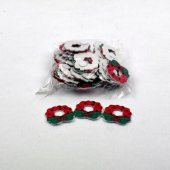 Ornament Craciun Coronita Lemn Cu Adeziv 50/set