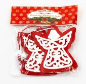 Ornament Craciun Inger Lemn 2/set