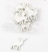 Ornament Craciun Ren Lemn 10/set