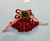Ornament de brad clopotei rosii
