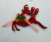 Ornament de brad ren rosu