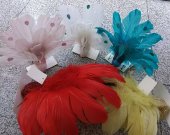 Ornament paun cu pene 18 cm