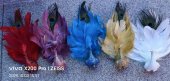 Ornament paun cu pene 26 cm
