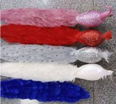 Ornament paun cu pene 80 cm