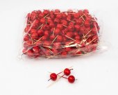 Ornament Plastic 200/set Mere Cu Scobitoare 2.8cm