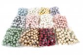 Ornament Plastic Bile Cu Sarmulita 100/Set/1.8 Cm