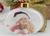 Ornament rama foto rotunda 8 cm 10/set