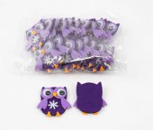 Ornament Textil 20/set Bufnita Mov