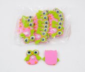 Ornament Textil 20/set Bufnita Roz