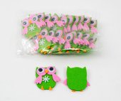 Ornament Textil 20/set Bufnita Verde
