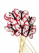Ornament Textil Cu Bat 12/set Fluture
