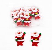 Ornament Textil Mos Craciun 10/set