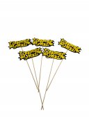 Ornamente Din Fetru Cu Bat Congrats Grad 12/Set