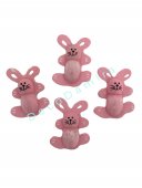 Ornamente Din Lemn Cu Adeziv Iepuras 50/Set