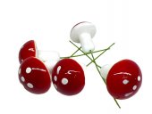 Ornamente Din Plastic Ciuperci Rosii 035 100/Set