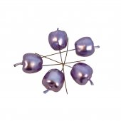 Ornamente Din Plastic Mere Lucioase Lila 100/Set