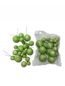 Ornamente Glob cu Sarma 20/set Sclipici Verde Bombonele