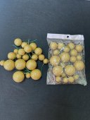 Ornamente Glob cu Sarma Craciun 20/set Sclipici Auriu