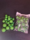 Ornamente Glob cu Sarma Craciun 20/set Sclipici Verde
