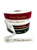 Panglica Catifea Cu Merry Christmas 2,5 Cm