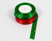 Panglica Craciun Satin Imprimeu Merry Christmas 2cm
