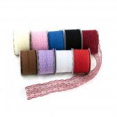 Panglica Dantela Cu Doua Dungi Mijloc 4,5cm/9m