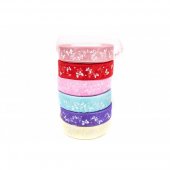 Panglica Organza Cu Fluturasi 2.5 Cm