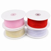 Panglica Organza Cu Sarma pe Margine 4cm/22m