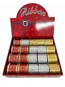 Panglica Organza Imprimeu Craciun 6.3 Cm 20/Set