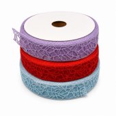 Panglica Organza Macrame Model Pietre 3.5cm/22m