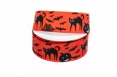 Panglica Rips Rosu Imprimeu Halloween