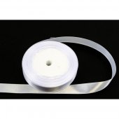 Panglica Satin 1.5cm/22m Alb 001