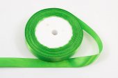 Panglica Satin 1.5cm/22m Verde Praz 052